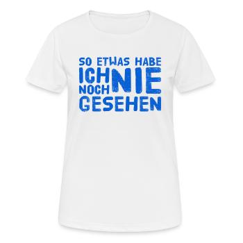 so etwas habe ich noch nie gesehen - Frauen T-Shirt atmungsaktiv - Weiß - Vorne - AI Model Female 172 dark (172cm)