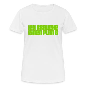 neuer Plan - Frauen T-Shirt atmungsaktiv - Weiß - Vorne - AI Model Female 172 dark (172cm)