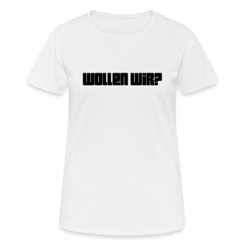 hast du Lust? - Frauen T-Shirt atmungsaktiv - Weiß - Vorne - AI Model Female 172 dark (172cm)