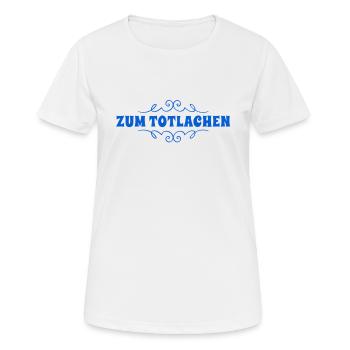 wie witzig - Frauen T-Shirt atmungsaktiv - Weiß - Vorne - AI Model Female 172 dark (172cm)