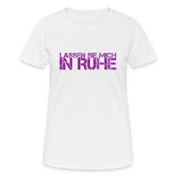 sie nerven - Frauen T-Shirt atmungsaktiv - Weiß - Vorne - AI Model Female 172 dark (172cm)