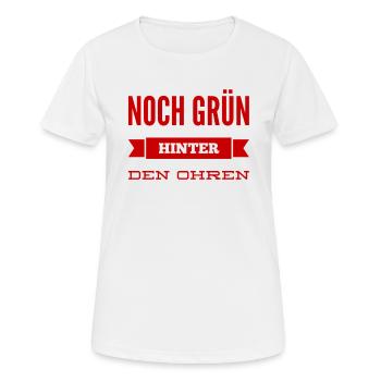 grün hinter den Ohren - Frauen T-Shirt atmungsaktiv - Weiß - Vorne - AI Model Female 172 dark (172cm)