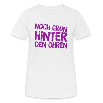 noch grün hinter den Ohren - Frauen T-Shirt atmungsaktiv - Weiß - Vorne - AI Model Female 172 dark (172cm)