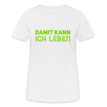 mir egal - Frauen T-Shirt atmungsaktiv - Weiß - Vorne - AI Model Female 172 dark (172cm)