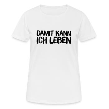 ist mir egal - Frauen T-Shirt atmungsaktiv - Weiß - Vorne - AI Model Female 172 dark (172cm)