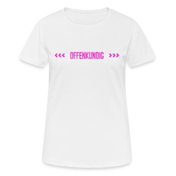 jeder kann es sehen - Frauen T-Shirt atmungsaktiv - Weiß - Vorne - AI Model Female 172 dark (172cm)