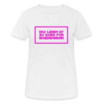 mach es gleich - Frauen T-Shirt atmungsaktiv - Weiß - Vorne - AI Model Female 172 dark (172cm)