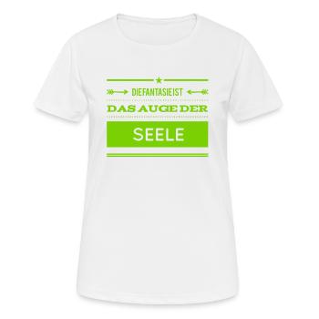 das Auge der Seele - Frauen T-Shirt atmungsaktiv - Weiß - Vorne - AI Model Female 172 dark (172cm)