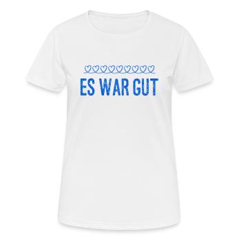 es war spitze - Frauen T-Shirt atmungsaktiv - Weiß - Vorne - AI Model Female 172 dark (172cm)