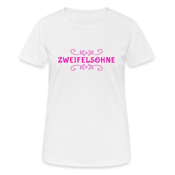 klarer geht es nicht - Frauen T-Shirt atmungsaktiv - Weiß - Vorne - AI Model Female 172 dark (172cm)