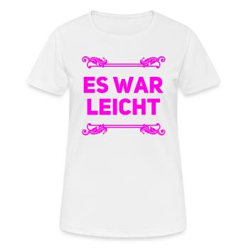 alles kein Problem - Frauen T-Shirt atmungsaktiv - Weiß - Vorne - AI Model Female 172 dark (172cm)