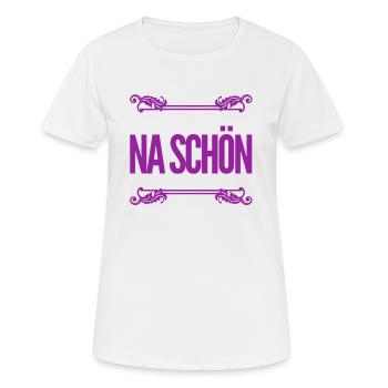 wie toll - Frauen T-Shirt atmungsaktiv - Weiß - Vorne - AI Model Female 172 dark (172cm)