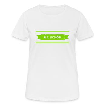nicht so toll - Frauen T-Shirt atmungsaktiv - Weiß - Vorne - AI Model Female 172 dark (172cm)