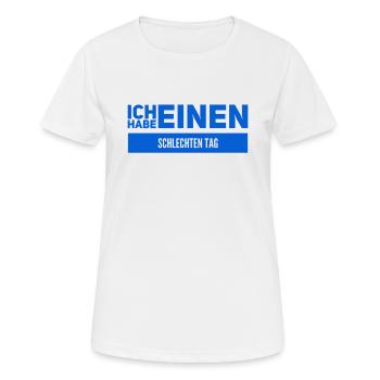 schlechte Laune - Frauen T-Shirt atmungsaktiv - Weiß - Vorne - AI Model Female 172 dark (172cm)