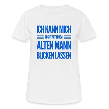 das ist nix für mich - Frauen T-Shirt atmungsaktiv - Weiß - Vorne - AI Model Female 172 dark (172cm)