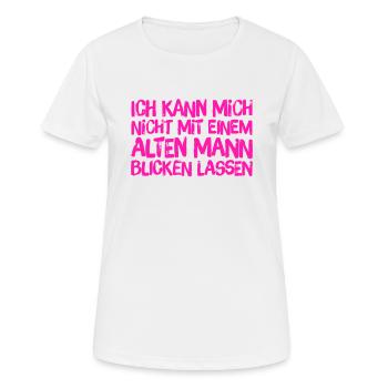 darauf habe ich keinen Bock - Frauen T-Shirt atmungsaktiv - Weiß - Vorne - AI Model Female 172 dark (172cm)