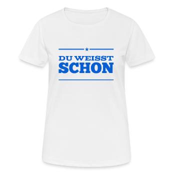 ist doch klar - Frauen T-Shirt atmungsaktiv - Weiß - Vorne - AI Model Female 172 dark (172cm)