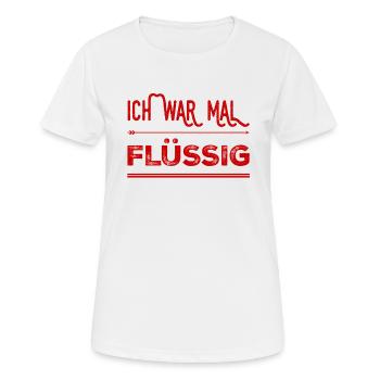 mein Geld ist weg - Frauen T-Shirt atmungsaktiv - Weiß - Vorne - AI Model Female 172 dark (172cm)