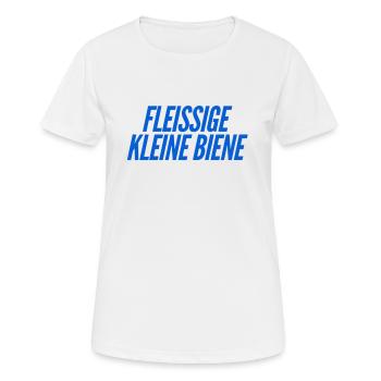 ich bin so fleißig - Frauen T-Shirt atmungsaktiv - Weiß - Vorne - AI Model Female 172 dark (172cm)