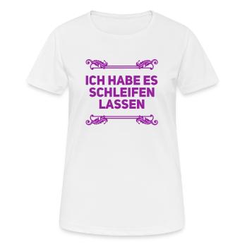 ich hatte keine Lust - Frauen T-Shirt atmungsaktiv - Weiß - Vorne - AI Model Female 172 dark (172cm)