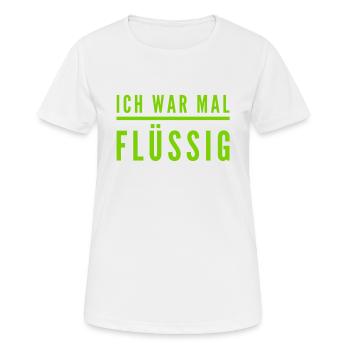 das Geld ist alle - Frauen T-Shirt atmungsaktiv - Weiß - Vorne - AI Model Female 172 dark (172cm)