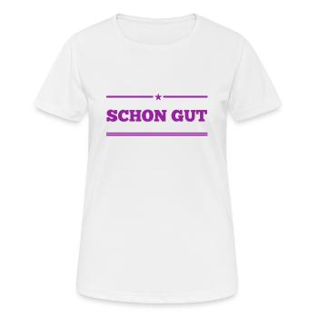 kein Problem - Frauen T-Shirt atmungsaktiv - Weiß - Vorne - AI Model Female 172 dark (172cm)