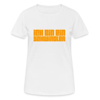 ich lüge gern - Frauen T-Shirt atmungsaktiv - Weiß - Vorne - AI Model Female 172 dark (172cm)