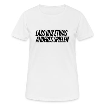 ein anderes Spiel - Frauen T-Shirt atmungsaktiv - Weiß - Vorne - AI Model Female 172 dark (172cm)