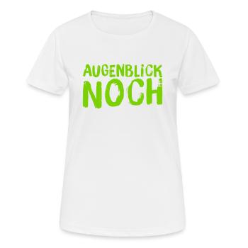 warte kurz - Frauen T-Shirt atmungsaktiv - Weiß - Vorne - AI Model Female 172 dark (172cm)