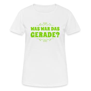 das war mir neu - Frauen T-Shirt atmungsaktiv - Weiß - Vorne - AI Model Female 172 dark (172cm)