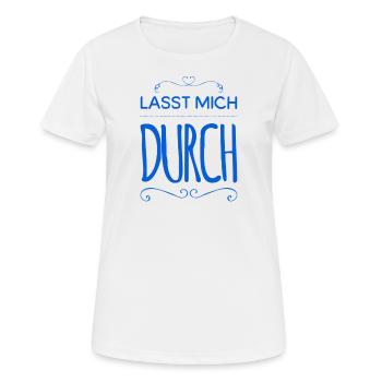 freie Bahn - Frauen T-Shirt atmungsaktiv - Weiß - Vorne - AI Model Female 172 dark (172cm)