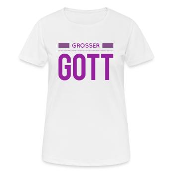 ach du grüne Neune - Frauen T-Shirt atmungsaktiv - Weiß - Vorne - AI Model Female 172 dark (172cm)