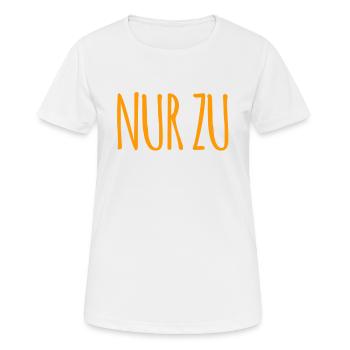 sei mutig - Frauen T-Shirt atmungsaktiv - Weiß - Vorne - AI Model Female 172 dark (172cm)