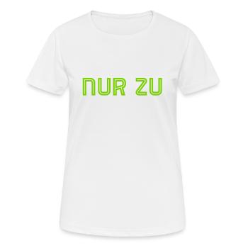 ich mache dir Mut - Frauen T-Shirt atmungsaktiv - Weiß - Vorne - AI Model Female 172 dark (172cm)