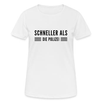 ich bin sehr schnell - Frauen T-Shirt atmungsaktiv - Weiß - Vorne - AI Model Female 172 dark (172cm)