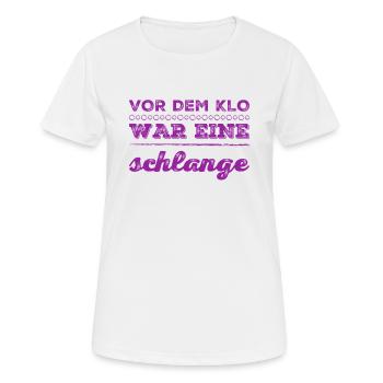 ich habe länger gebraucht - Frauen T-Shirt atmungsaktiv - Weiß - Vorne - AI Model Female 172 dark (172cm)