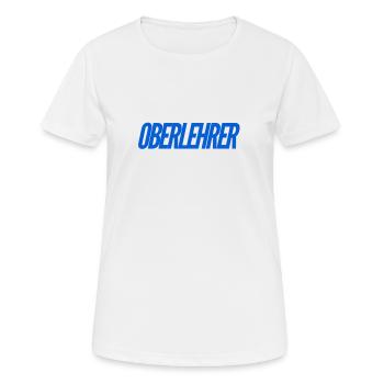 vor dir steht ein Besserwisser - Frauen T-Shirt atmungsaktiv - Weiß - Vorne - AI Model Female 172 dark (172cm)