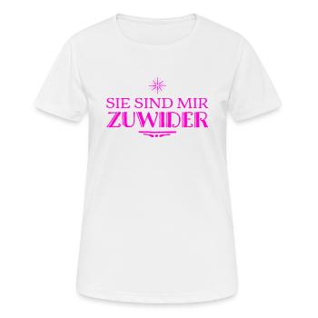 ich lehne sie ab - Frauen T-Shirt atmungsaktiv - Weiß - Vorne - AI Model Female 172 dark (172cm)