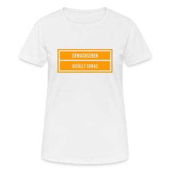 Erwachsene lieben das - Frauen T-Shirt atmungsaktiv - Weiß - Vorne - AI Model Female 172 dark (172cm)