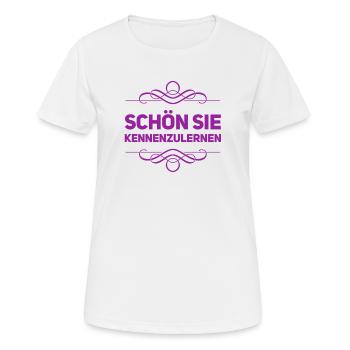 sie mag ich - Frauen T-Shirt atmungsaktiv - Weiß - Vorne - AI Model Female 172 dark (172cm)