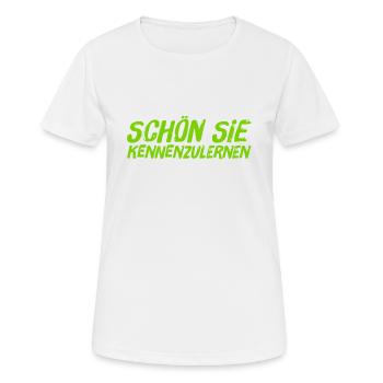 ich mag sie - Frauen T-Shirt atmungsaktiv - Weiß - Vorne - AI Model Female 172 dark (172cm)