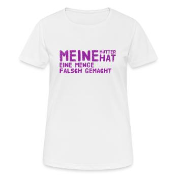 Fehler bei der Erziehung - Frauen T-Shirt atmungsaktiv - Weiß - Vorne - AI Model Female 172 dark (172cm)