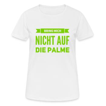 bleib locker - Frauen T-Shirt atmungsaktiv - Weiß - Vorne - AI Model Female 172 dark (172cm)
