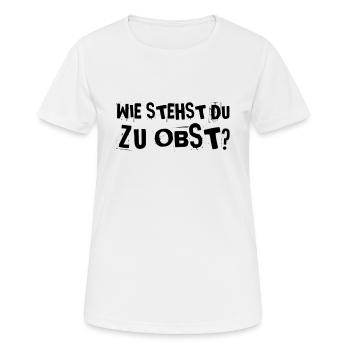 Etwas Obst? - Frauen T-Shirt atmungsaktiv - Weiß - Vorne - AI Model Female 172 dark (172cm)