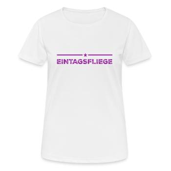 one hit wonder - Frauen T-Shirt atmungsaktiv - Weiß - Vorne - AI Model Female 172 dark (172cm)