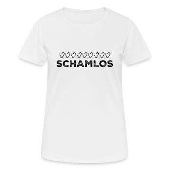 ich empfinde keine Scham - Frauen T-Shirt atmungsaktiv - Weiß - Vorne - AI Model Female 172 dark (172cm)
