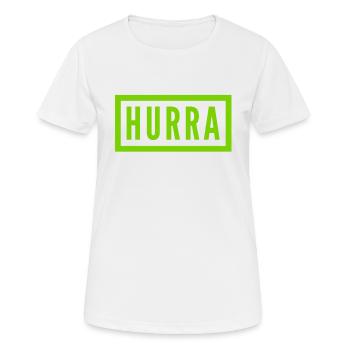 ich habe gute Laune - Frauen T-Shirt atmungsaktiv - Weiß - Vorne - AI Model Female 172 dark (172cm)