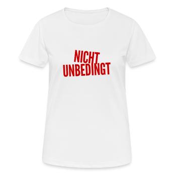 Alternativen sind möglich - Frauen T-Shirt atmungsaktiv - Weiß - Vorne - AI Model Female 172 dark (172cm)