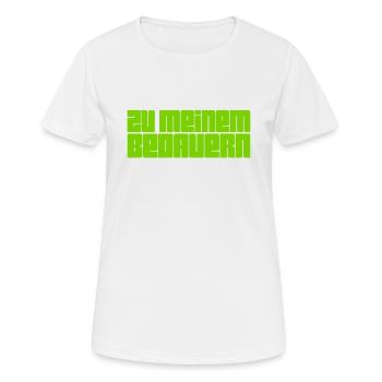 ich bereue es - Frauen T-Shirt atmungsaktiv - Weiß - Vorne - AI Model Female 172 dark (172cm)