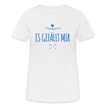 ich finde es wunderbar - Frauen T-Shirt atmungsaktiv - Weiß - Vorne - AI Model Female 172 dark (172cm)